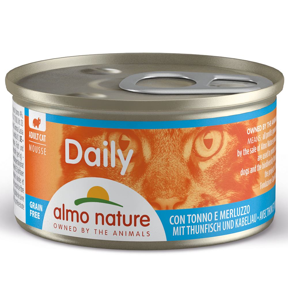 "ALMO NATURE" CAT DAILY - MOUSSE ATUM E BACALHAU (24 UNIDADES)