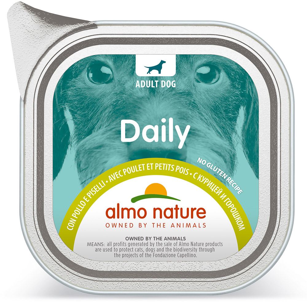 "ALMO NATURE" DOG DAILY - FRANGO E ERVILHAS