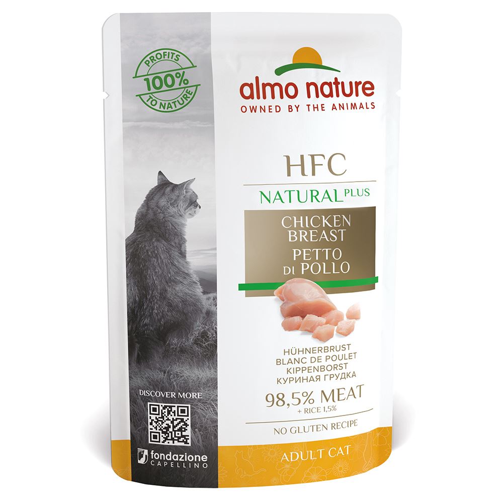 "ALMO NATURE" HFC CAT NATURAL PLUS - PEITO DE FRANGO (24 UNIDADES)