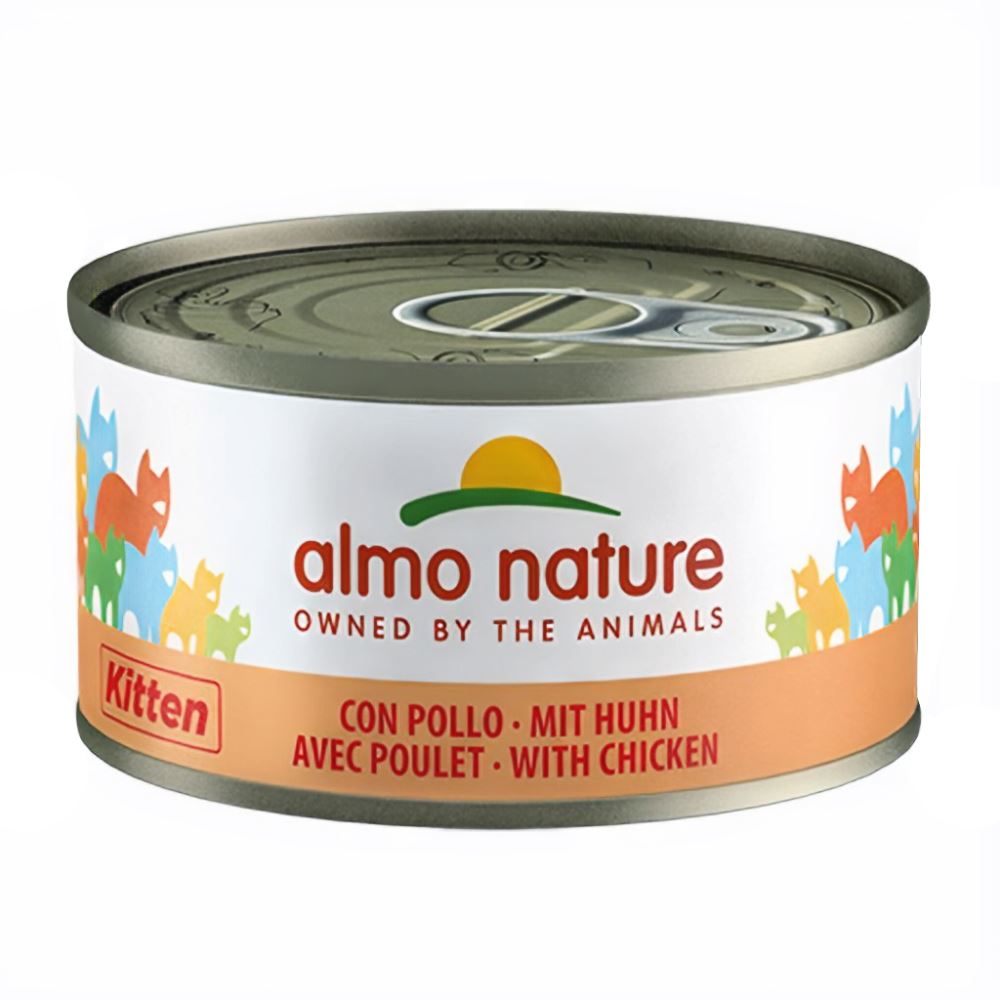 "ALMO NATURE" MEGA PACK - KITTEN - FRANGO (6 LATAS)