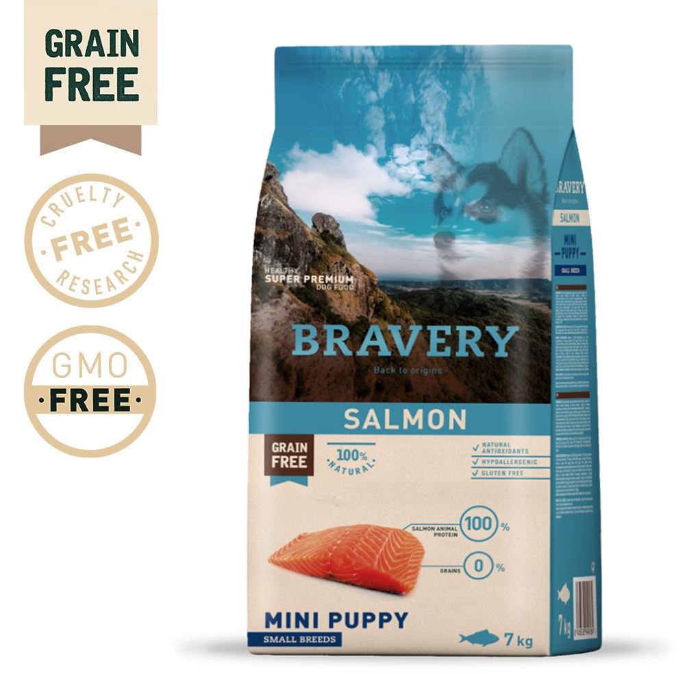 BRAVERY - SALMON PUPPY MINI-SMALL BREEDS (GRAIN FREE)