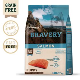 BRAVERY - SALMON PUPPY MEDIUM/LARGE BREEDS (GRAIN FREE)