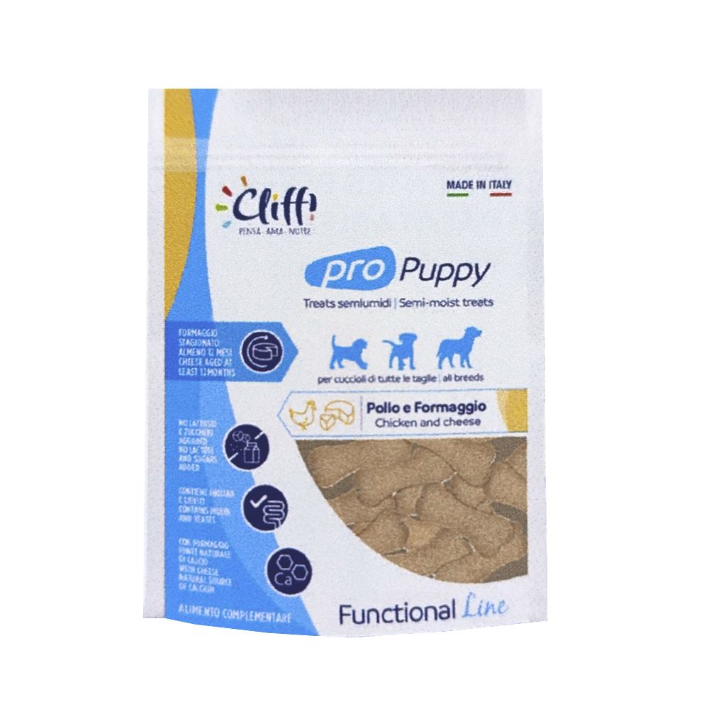 CLIFFI SNACKS - PRO PUPPY (FRANGO E QUEIJO)