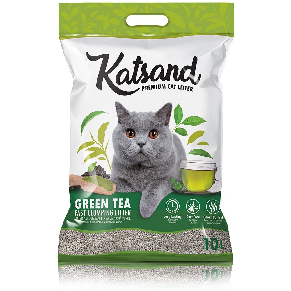 LITTER "KATSAND" - CHÁ VERDE (2 x 10 LT)