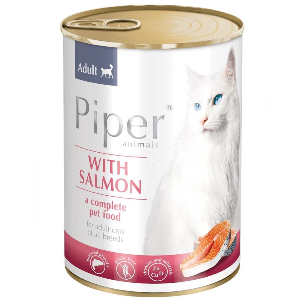 PIPER COM SALMÃO - GATOS ESTERILIZADOS GRAIN FREE