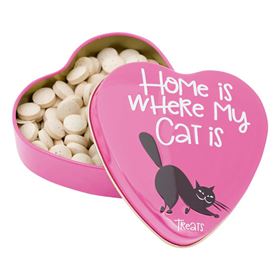 SANAL CAT - HEART TIN "HOME IS WHERE MY CAT IS"