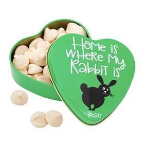 SANAL RODENT - HEART TIN "HOME IS WHERE MY RABBIT IS"