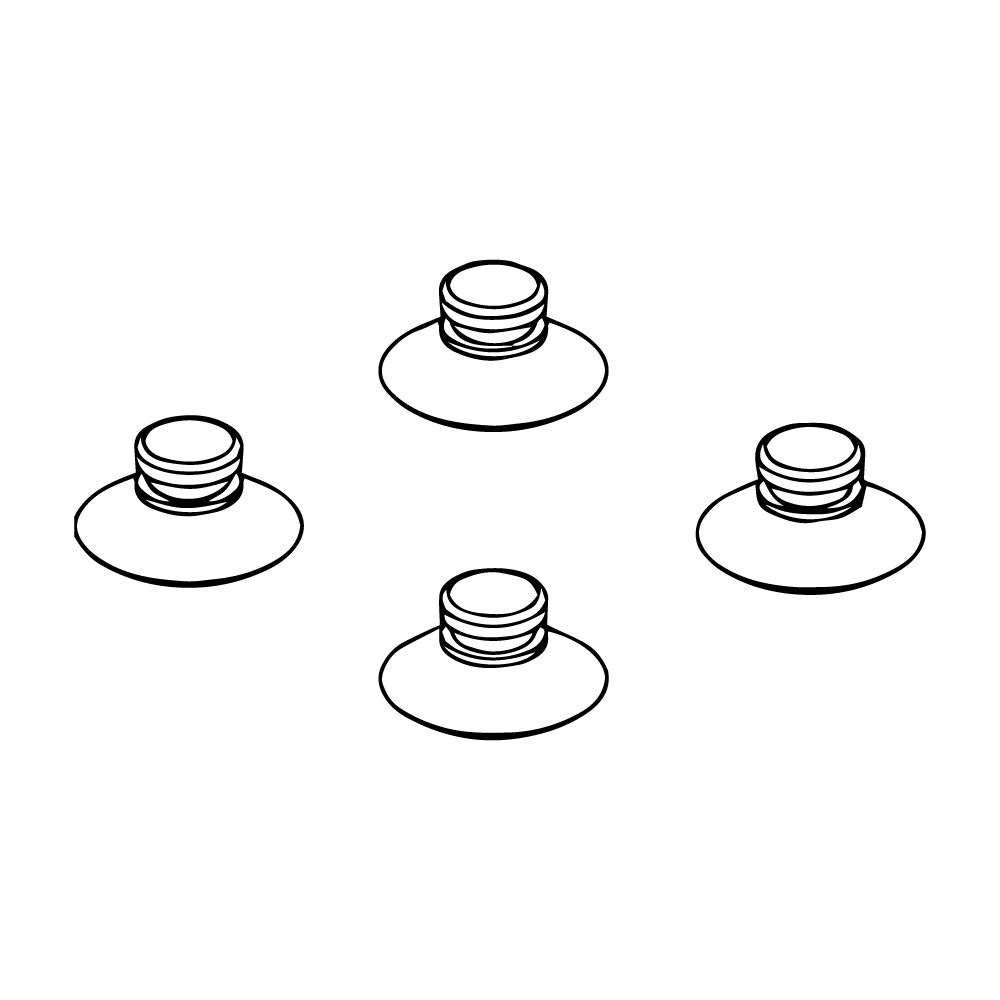 VENTOSAS PARA SYNCRA 0.5 / 1.0 / 1.5 (EMBALAGEM COM 4)