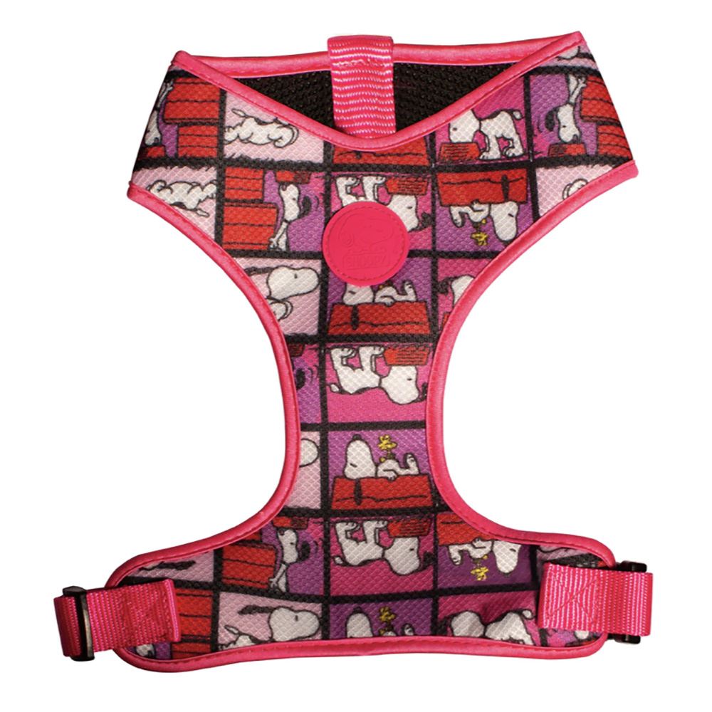 SNOOPY - COLETE PEITORAL "MESH" (ROSA/FRAMES)