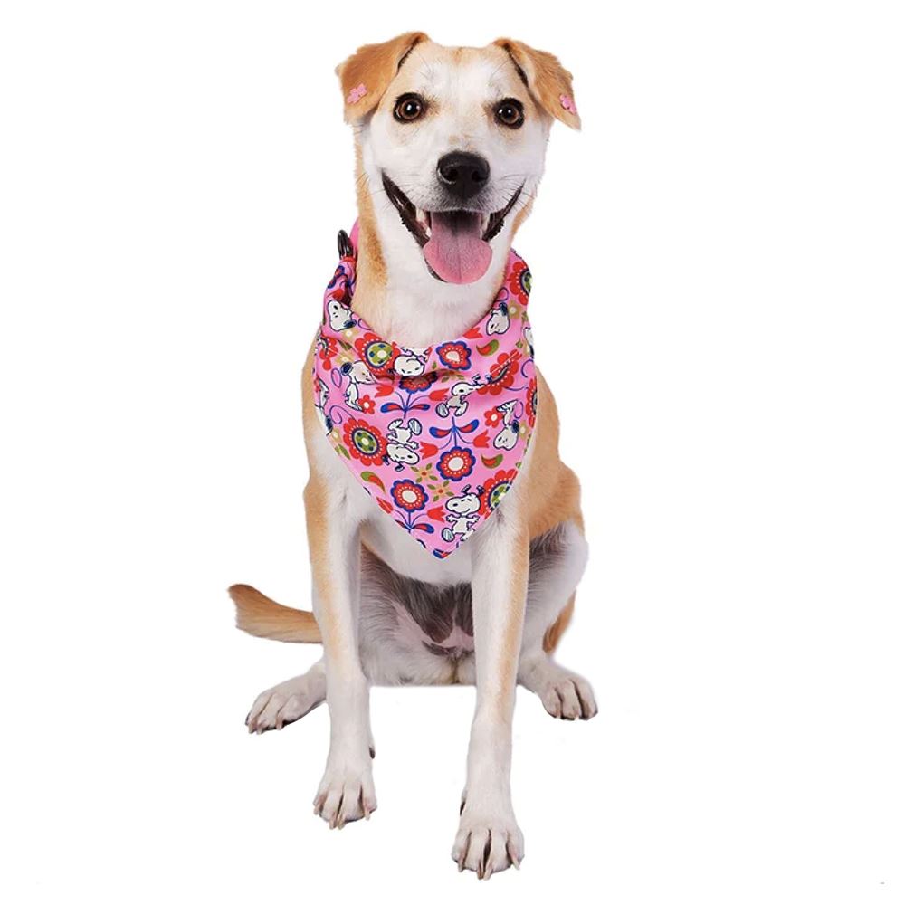 SNOOPY - BANDANA (ROSA/FLORES)