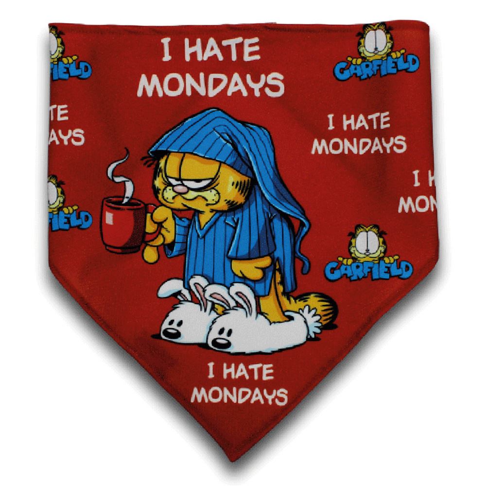 LENÇO GARFIELD "I HATE MONDAYS"