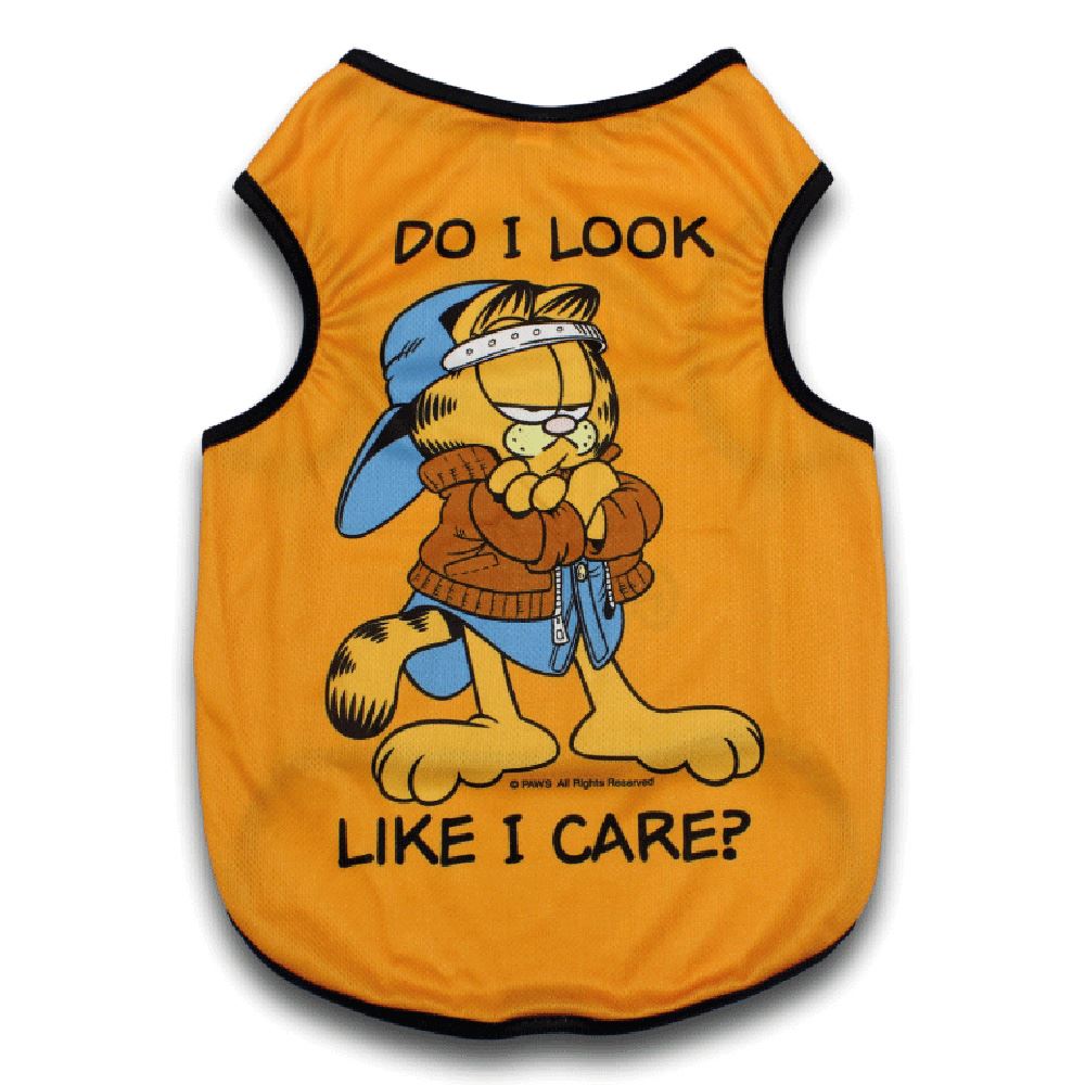 T-SHIRT GARFIELD "DO I LOOK LIKE I CARE?"