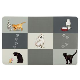 NAPRON "PATCHWORK" PARA GAMELAS DE GATOS