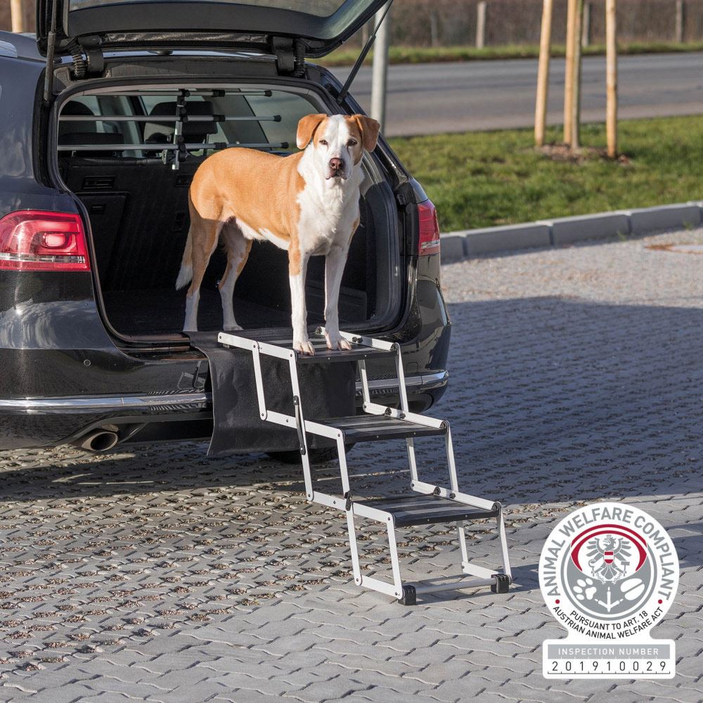 ESCADA DOBRÁVEL EM ALUMÍNIO/PLÁSTICO PARA CÃES