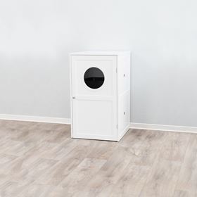 CASA PARA GATOS COM 2 ANDARES PARA WC (MDF)