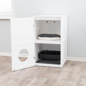 CASA PARA GATOS COM 2 ANDARES PARA WC (MDF)