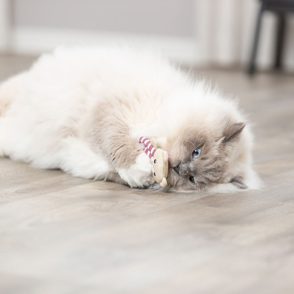 URSO EM POLIÉSTER COM CATNIP