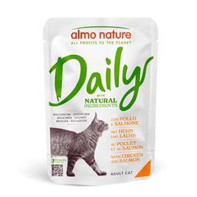 "ALMO NATURE" CAT DAILY - FRANGO E SALMÃO (30 UNIDADES)