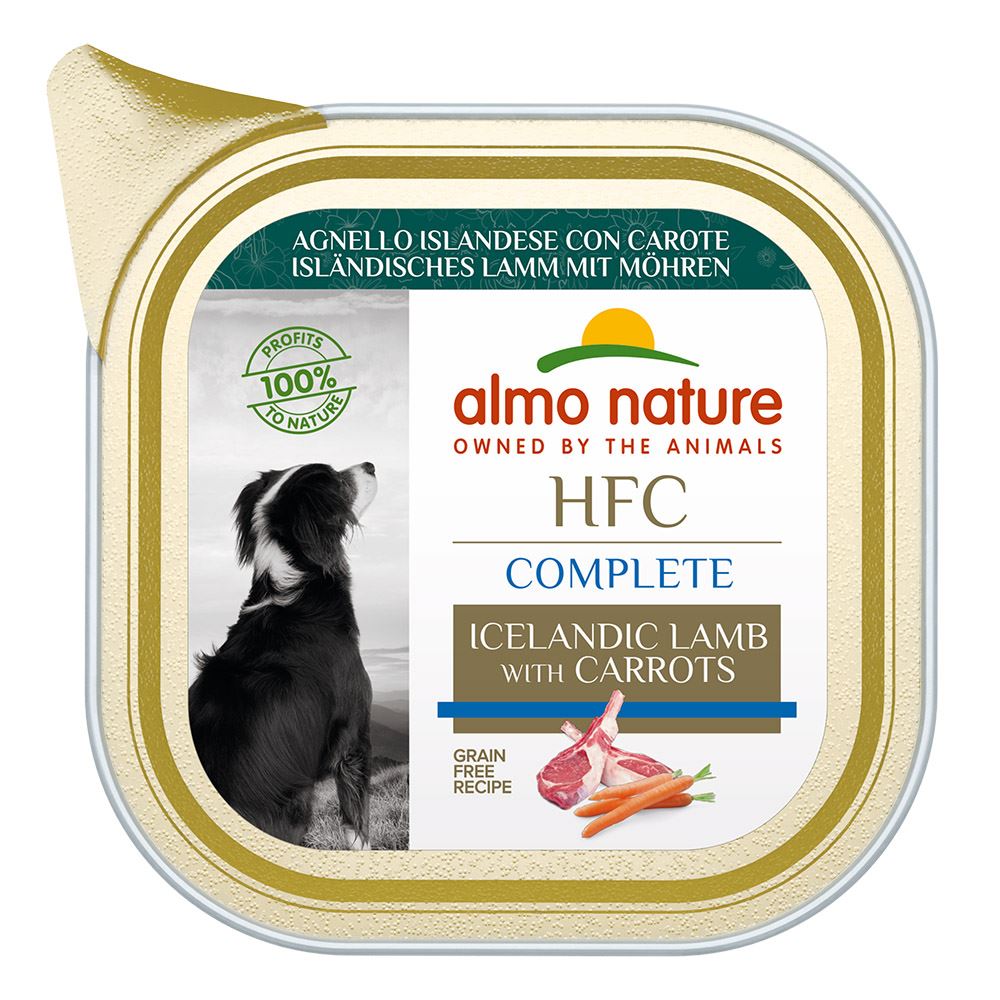 "ALMO NATURE" HFC DOG COMPLETE - CORDEIRO ISLANDÊS COM CENOURA (17 UNIDADES)