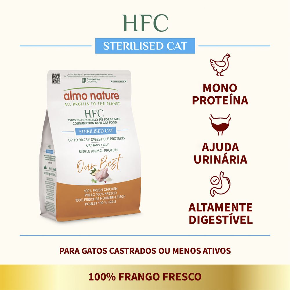 ALMO NATURE HFC "OUR BEST" CAT STERILIZED FRANGO