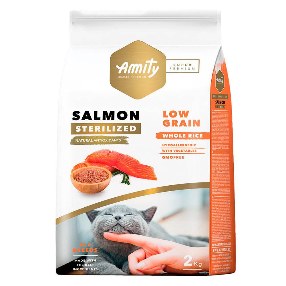 AMITY SUPER PREMIUM (LOW GRAIN) - SALMON CAT STERILIZED