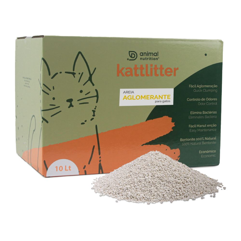 KATTLITTER - AREIA AGLOMERANTE 10 LT