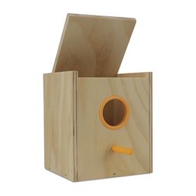 NINHO INTERIOR "PERIEX" EM MADEIRA PARA PERIQUITOS