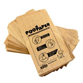 POOPAPER - SACOS EM PAPEL PARA DEJETOS (100 UNIDADES)