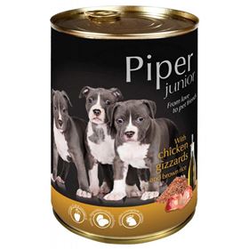 PIPER JUNIOR - MOELAS DE FRANGO E ARROZ INTEGRAL