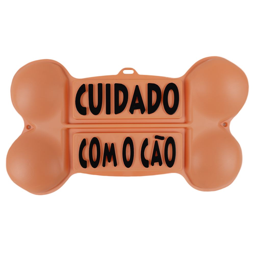 PLACA "CUIDADO COM O CÃO"