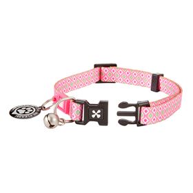 MAX & MOLLY - COLEIRA PARA GATO COM ID TAG "RETRO PINK"