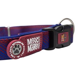 MAX & MOLLY - COLEIRA COM ID TAG "FC BARCELONA"