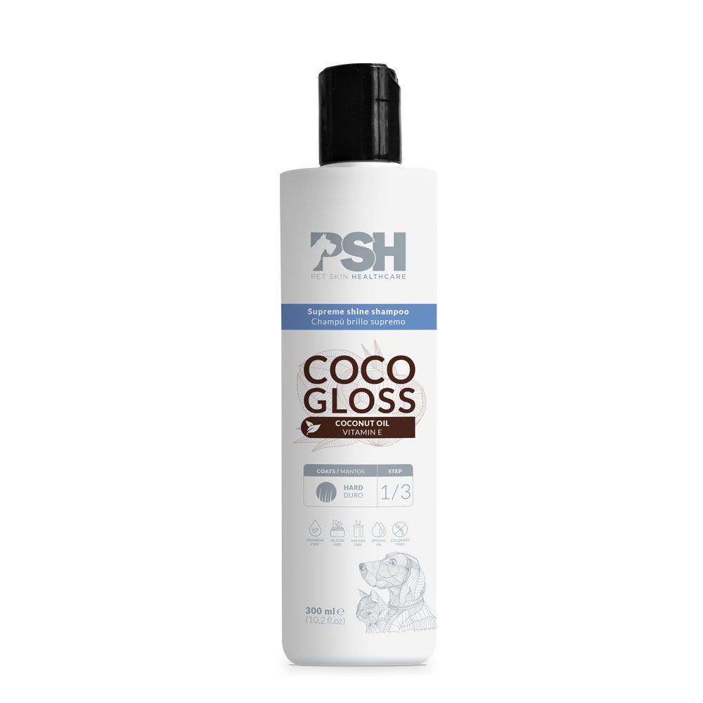 PSH - CHAMPÔ COCO GLOSS (PÊLO ESPESSO)