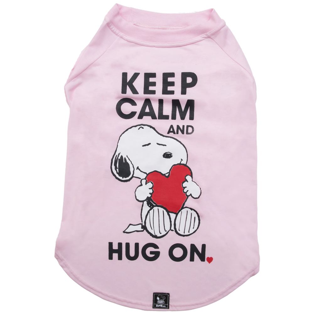 SNOOPY - T-SHIRT (ROSA/KEEP CALM)