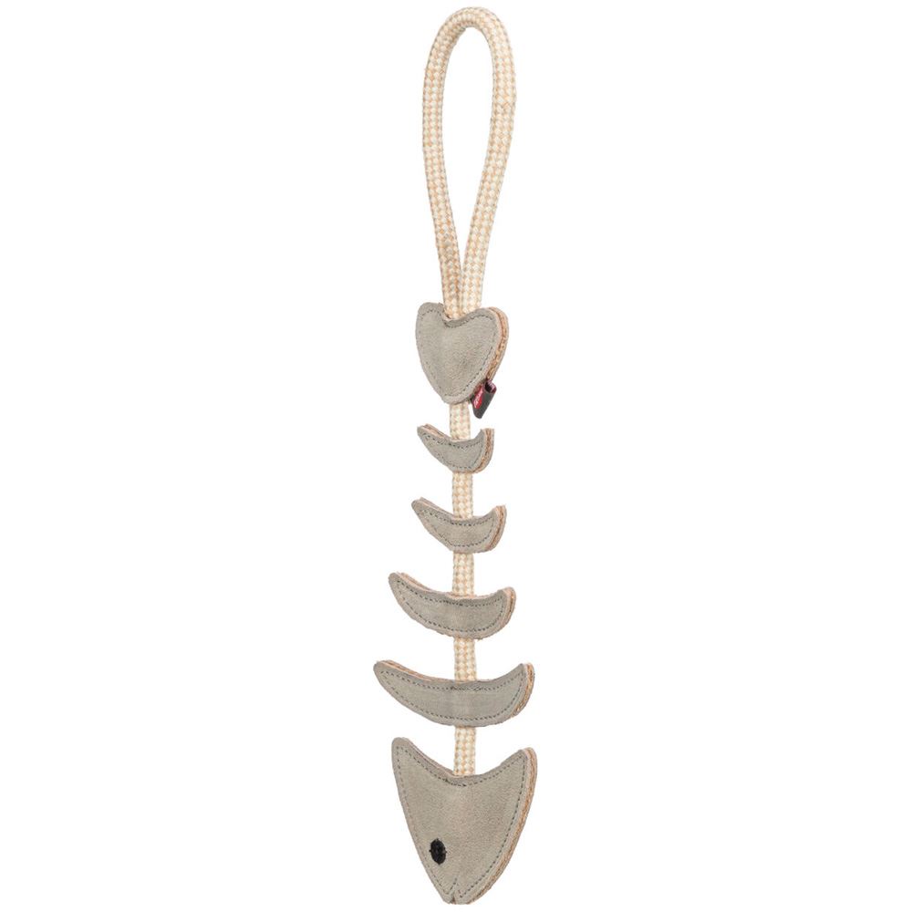 ESPINHA DE PEIXE EM PELE GENUÍNA E CORDA