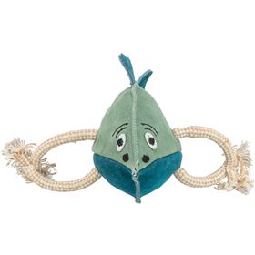 PEIXE EM PELE GENUINA E CORDA