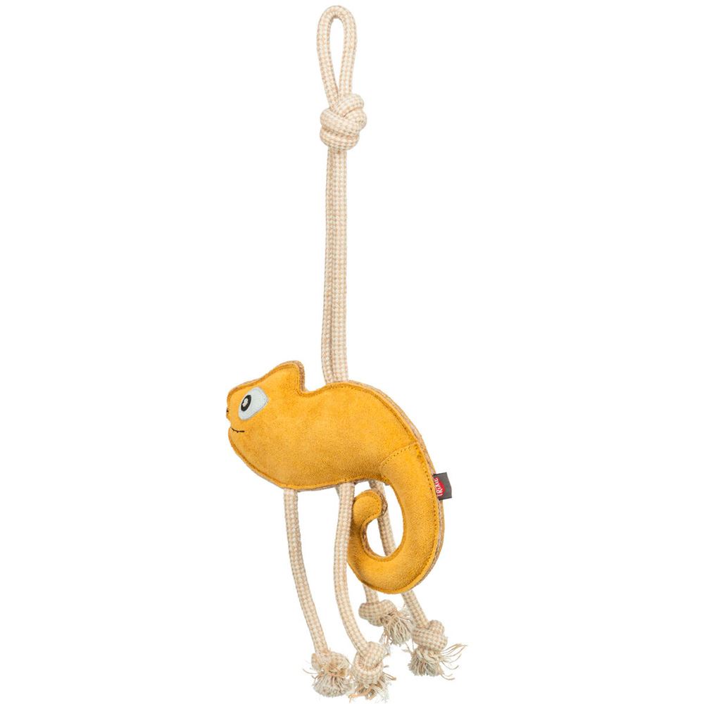 CAMALEÃO EM PELE GENUÍNA E CORDA