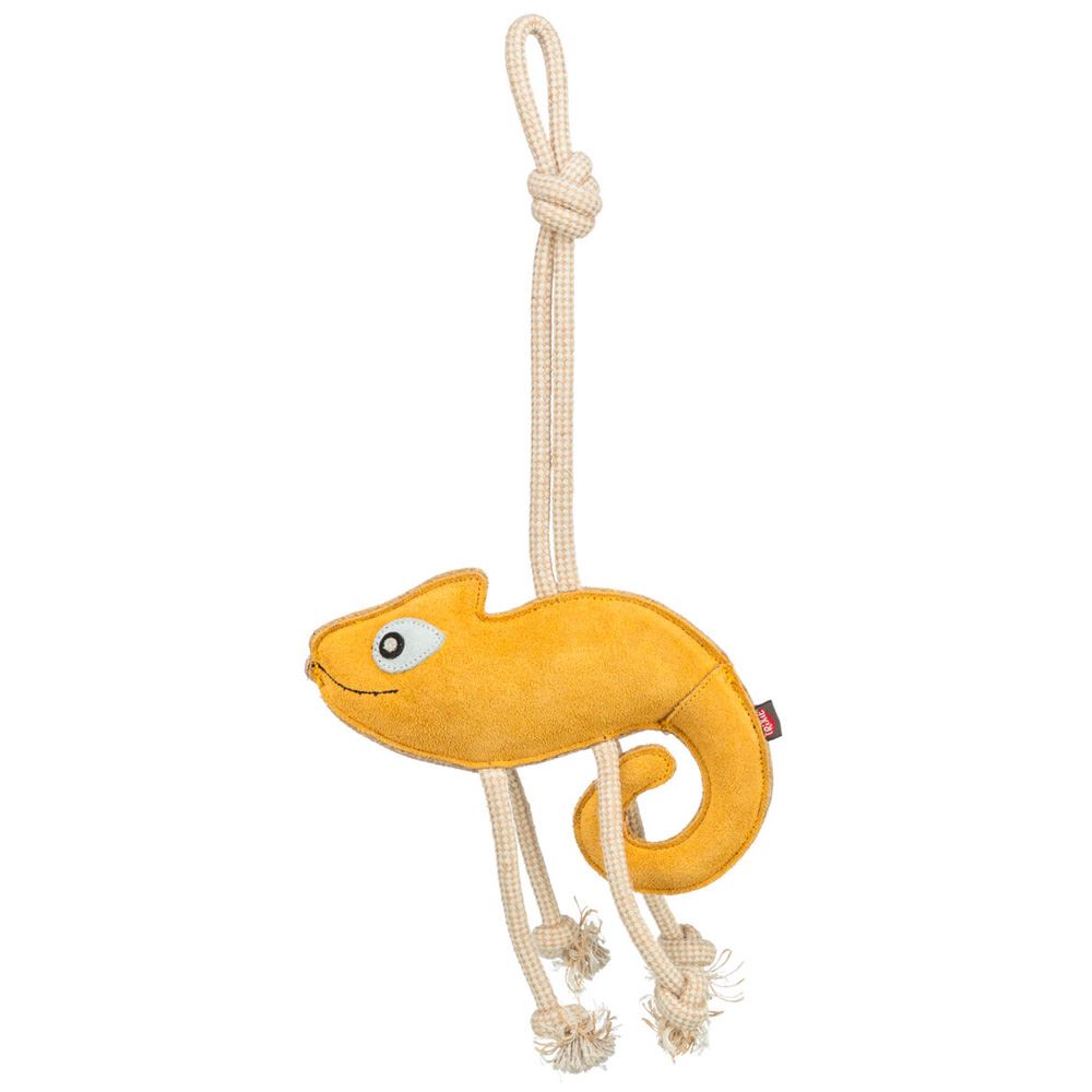 CAMALEÃO EM PELE GENUÍNA E CORDA