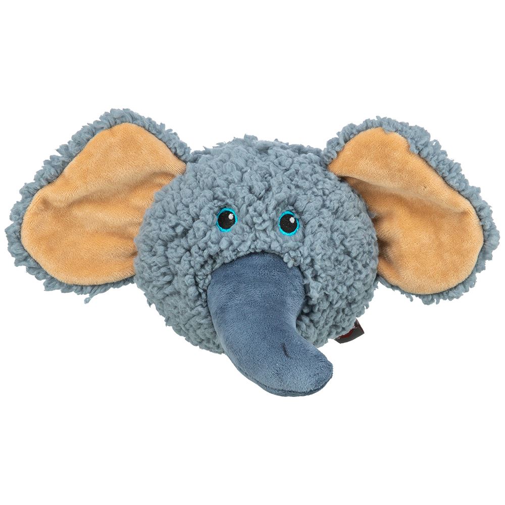 CABEÇA DE ELEFANTE EM PELÚCIA RECICLADA