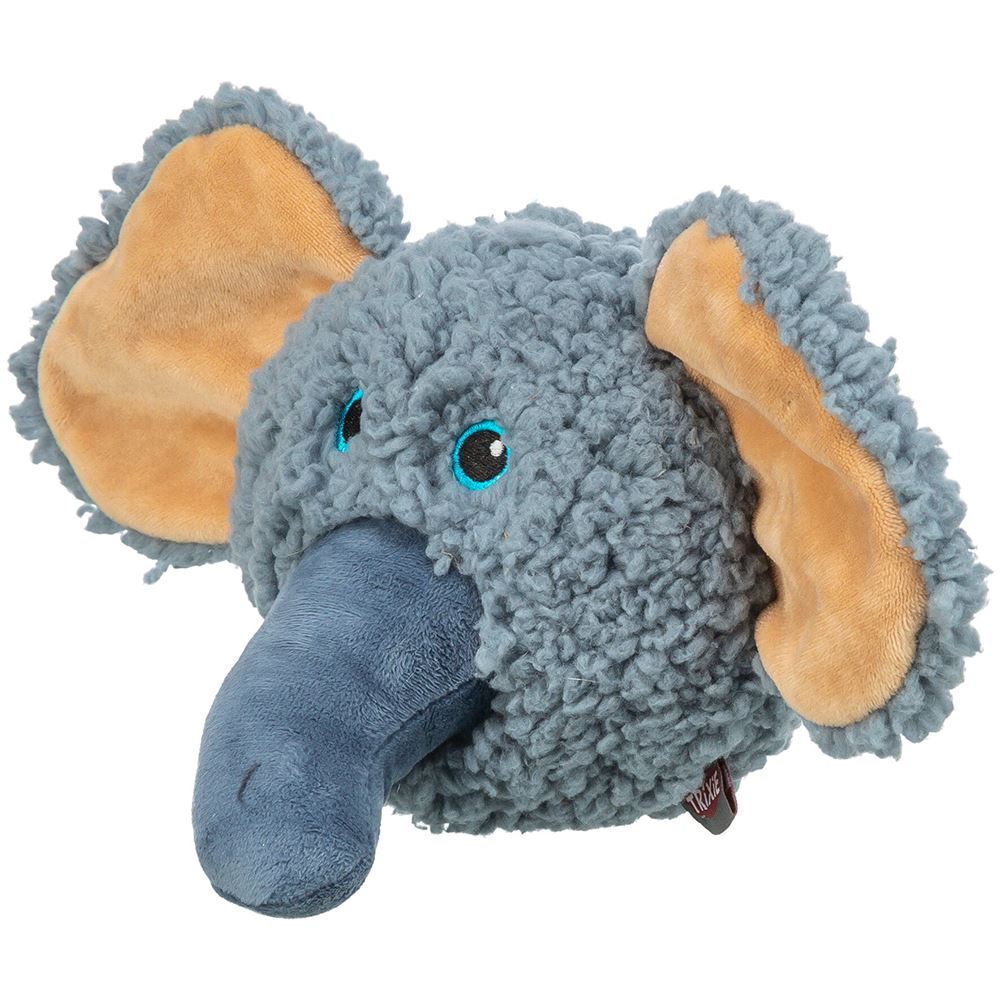 CABEÇA DE ELEFANTE EM PELÚCIA RECICLADA