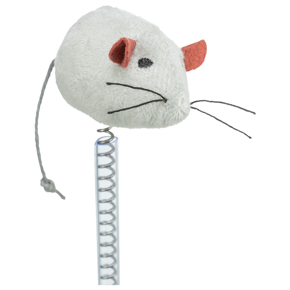 FAMÍLIA DE RATOS EM PELUCHE COM BASE E MOLA