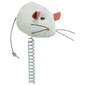 FAMÍLIA DE RATOS EM PELUCHE COM BASE E MOLA