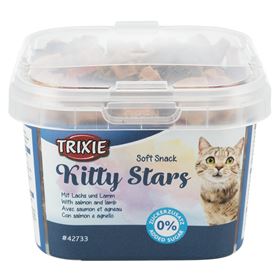 SOFT SNACKS "KITTY STARS" COM SALMÃO E CORDEIRO