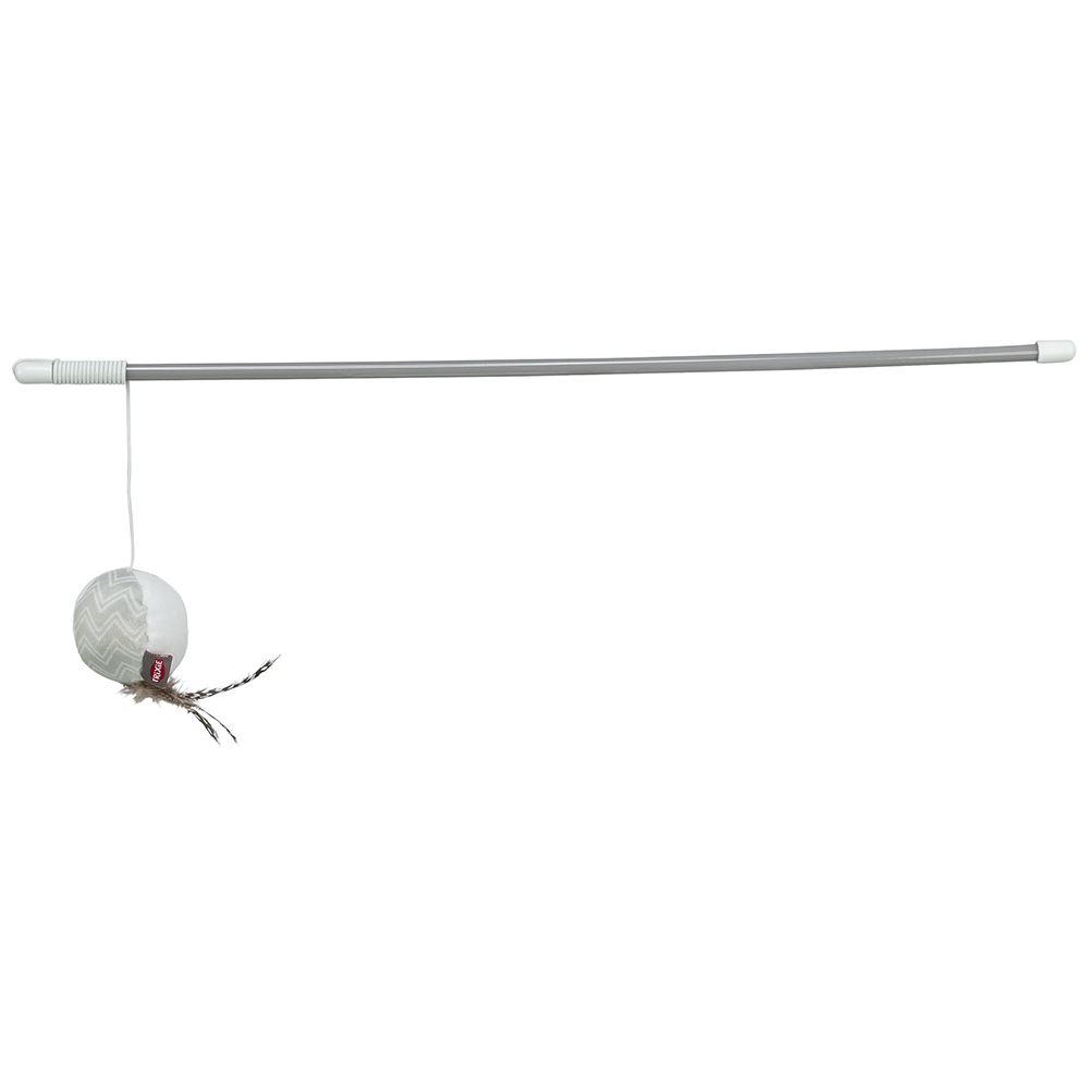 BASTÃO COM BOLA E PENAS EM PLÁSTICO/PELÚCIA PARA GATOS