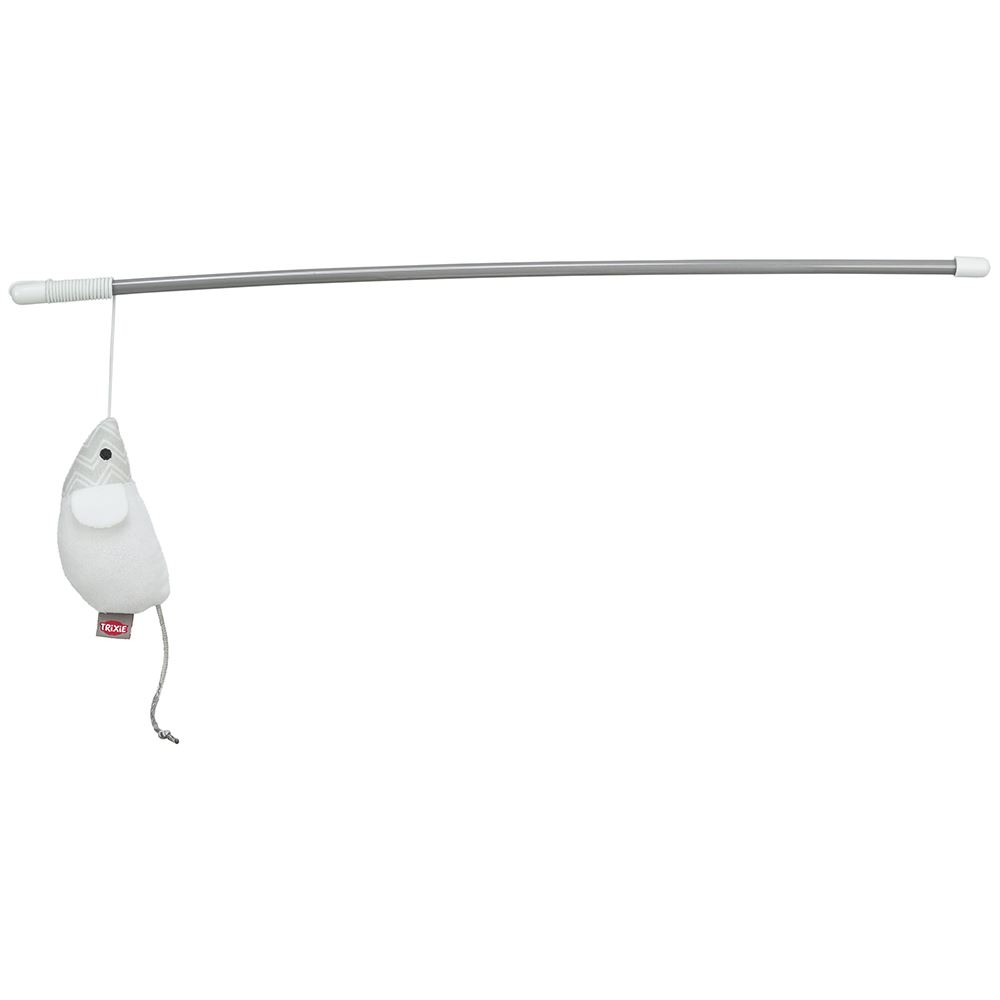 BASTÃO COM RATO EM PLÁSTICO/PELÚCIA PARA GATOS