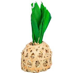 ABACAXI EM BAMBOO C/ FOLHAS DE MILHO E FENO