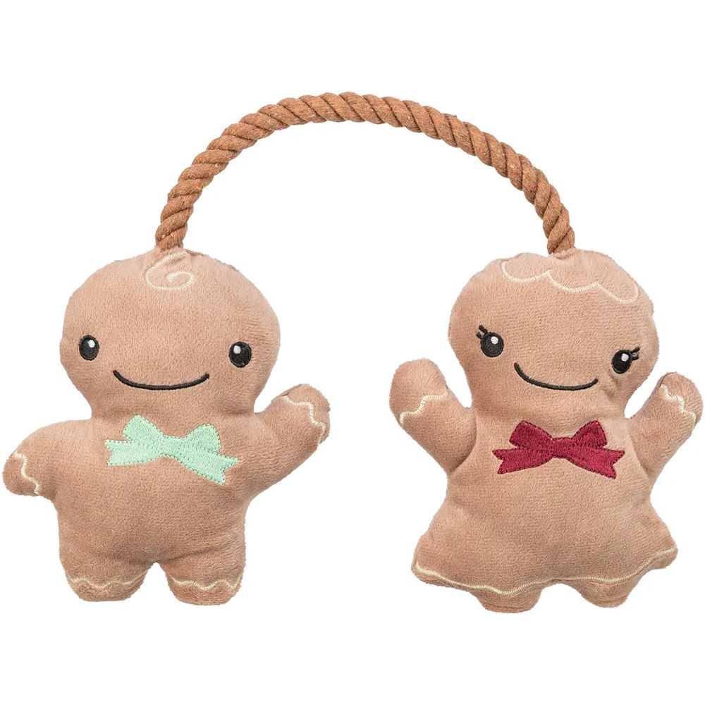 CASAL DE BONECOS GINGERBREAD EM PELÚCIA