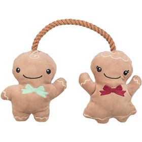 CASAL DE BONECOS GINGERBREAD EM PELÚCIA
