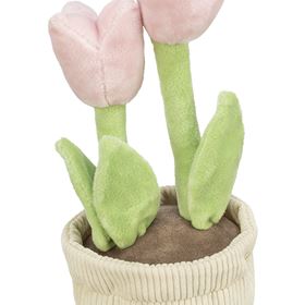 VASO DE TULIPAS DA PÁSCOA EM PELÚCIA